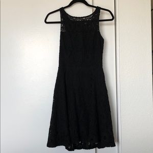 Black knee length dress
